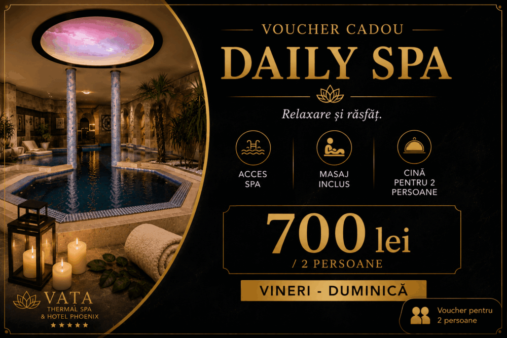 Voucher Cadou pentru 2 persoane - Vața Daily SPA Weekend