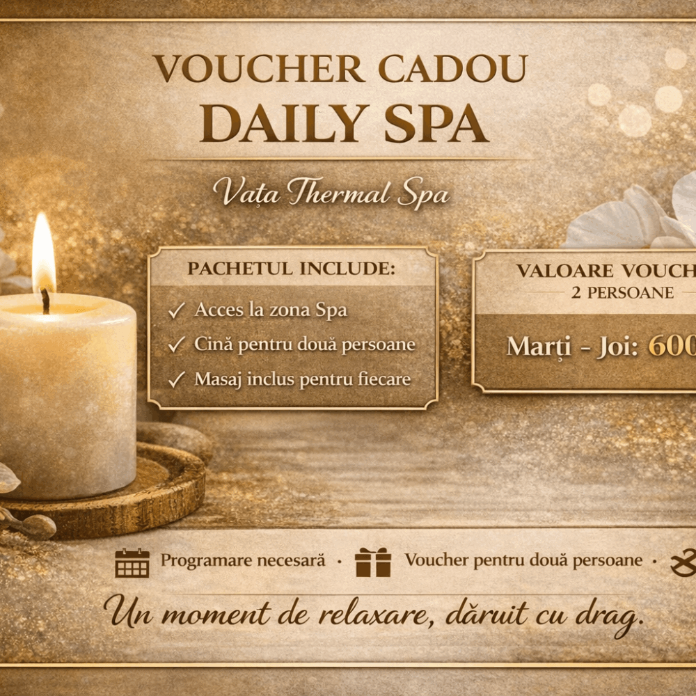 Voucher Cadou pentru 2 persoane - Vața Daily SPA